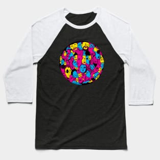 CMYK Many Faces Baseball T-Shirt